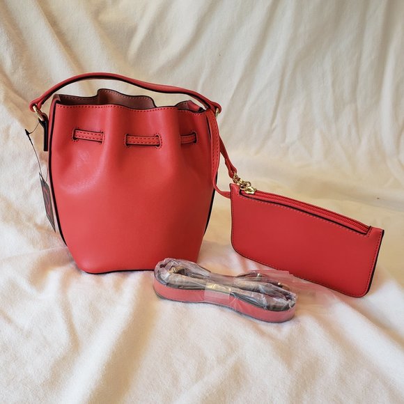 Sondra Roberts Drawstring Bucket Bag w/ Wristlet - Picture 2 of 2